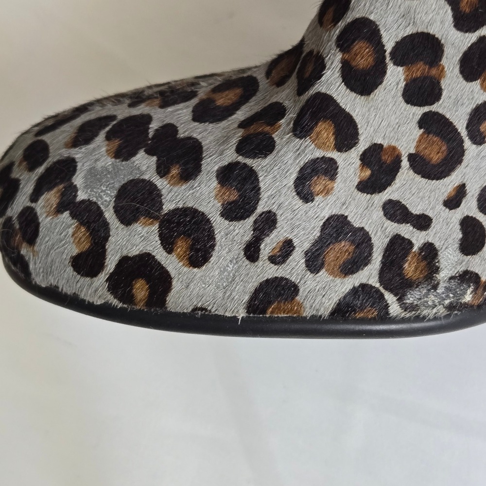 Aerosoles Patrole Car Leopard Print Ankle Booties, Patent Leather Buckle, Size 6 - Picture 14 of 16